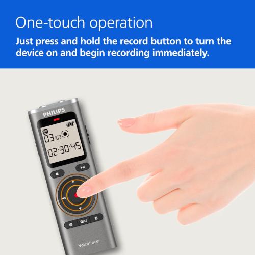 Philips DVT1170 VoiceTracer Registratore audio 8GB