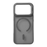 COVER APPLE IPHONE 17 CON SUPPORTO IN METALLO NERA OPACA FEDER