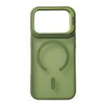 COVER APPLE IPHONE 17 CON SUPPORTO IN METALLO VERDE SCURO OPACA FEDER