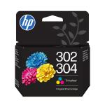 CART. HP 302/304  MULTIPACK NERO + COLORE 