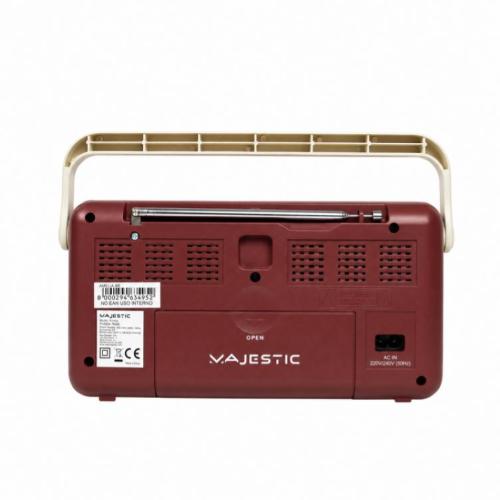 RADIO PORTATILE FM  DOPPIO SISTEMA DI ALIMENTAZIONE AMELIA MAJESTIC