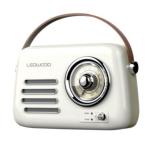 RADIO FM RETRO' ALMA WIRELESS CONNECTION USB/AUX IN BIANCO 30W LEDWCOD