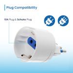 Adattatore elettrico da 1 posizione con spina italiana 10A BIANCO