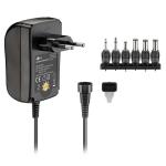 Alimentatore universale (3 V - 12 V max. 18 W / 1,5 A) GOOBAY NERO